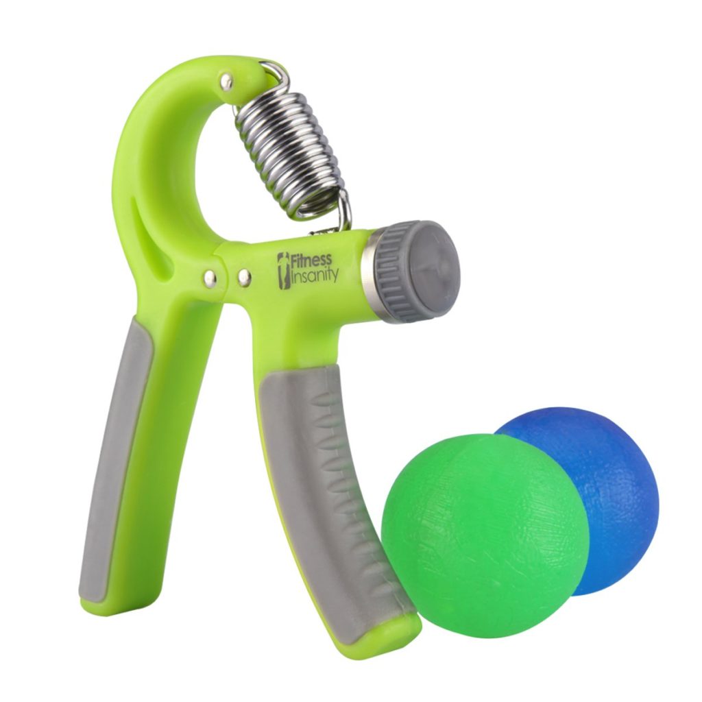 Hand Grip Strength Trainer Kit with 2 Hand Therapy Ball