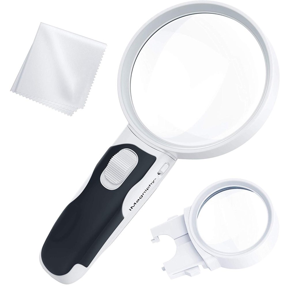 iMagniphy LED Illuminated Magnifying Glass Set