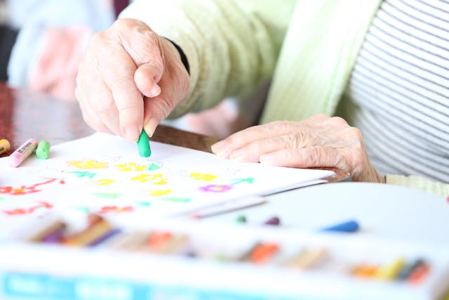 Ask to speak to the activities manager concerning a daily activity program. Brain stimulation is important as are simple chair exercises.